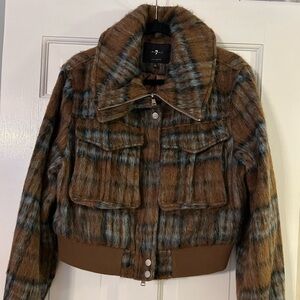 7 For All Mankind Plaid Jacket